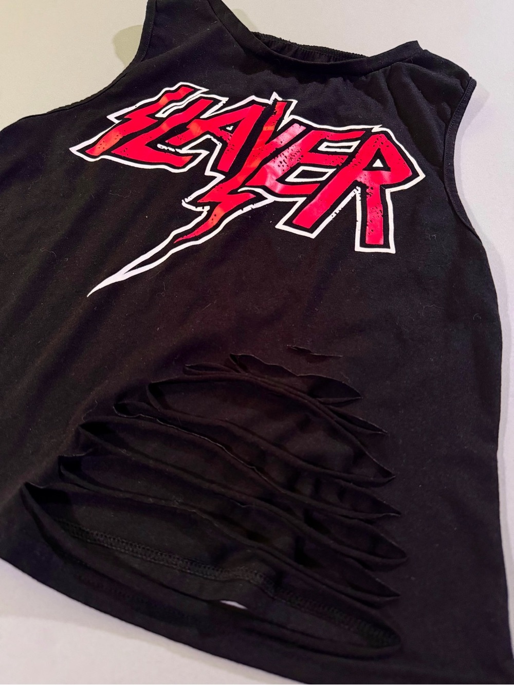 Women’s ripped Slayer tank